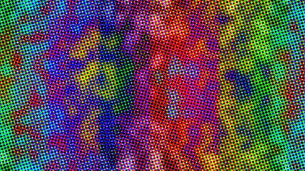 무지개 Rainbow Multicolor Haltone Dots 예술적 텍스처 Colorful 디자인 Decoration — 스톡 사진
