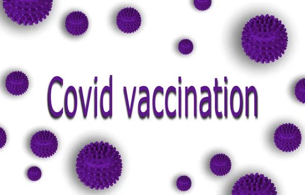 Covid Önkéntes Oltás 2021 2022 Coronavirus Tapéta Banner Háttér Lila — Stock Fotó