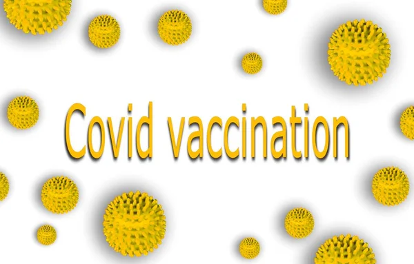 Covid Vacunación Voluntaria 2021 2022 Fondo Pantalla Coronavirus Banner Con —  Fotos de Stock