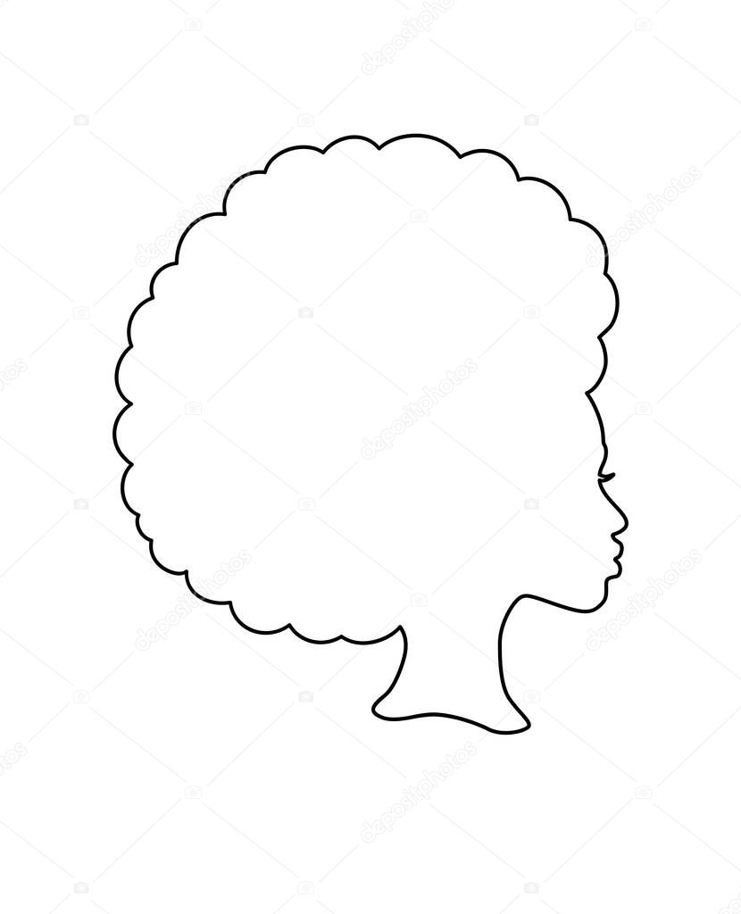 Girl afro vector black Misskyliedesign Free