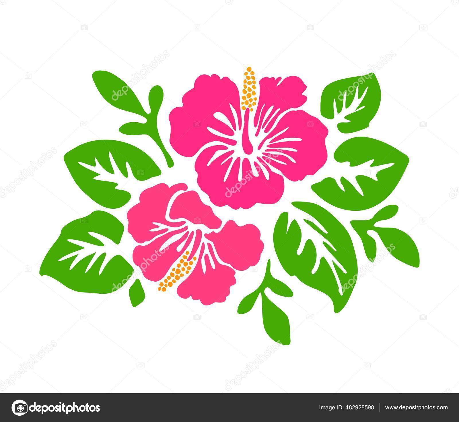 Tropical flowers and blossoms' Sticker