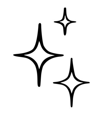 Vektör siyah yıldız simgeleri parlak parlak parlak yıldızlar parlıyor. Parlak siluet parlıyor, şablonu ayır. Sihirli Dövme. Çizimci lazer kesme. Simge. Dosya kes. Cricut, Gece Parıltısı Işıldayan logo işareti.