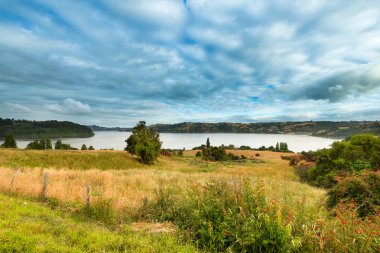 Chiloe adasının görünümü