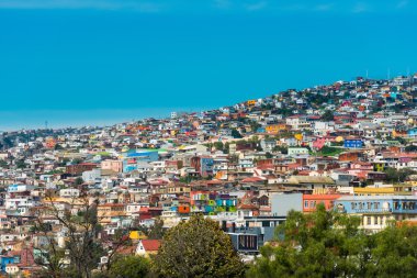 Houses on Valparaiso clipart