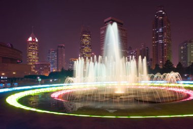 Renmin Park 'tan (Halkın Meydanı), Huangpu ilçesinden, Şangay' dan, Çin 'den, Asya' dan 