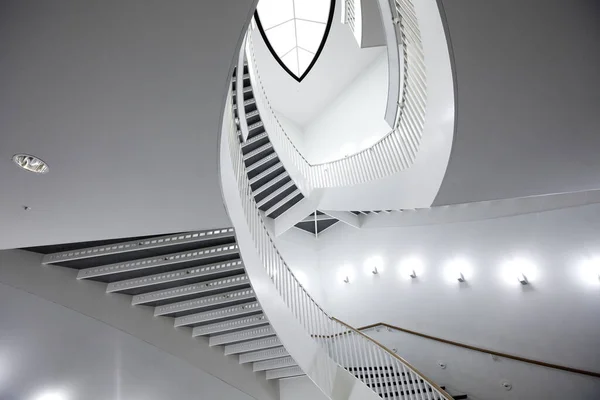 Chicago Illinois États Unis Détail Architectural Escalier Colimaçon Museum Contemporary — Photo