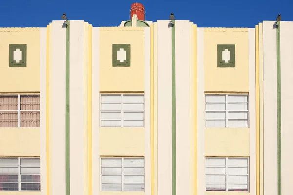 South Beach Miami United States Facade Art Deco Building Collins — Stock Photo, Image
