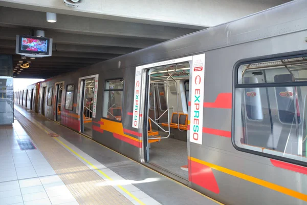 Santiago Chile Região Metropolitana Chile América Sul Estação Trem Metrô — Fotografia de Stock