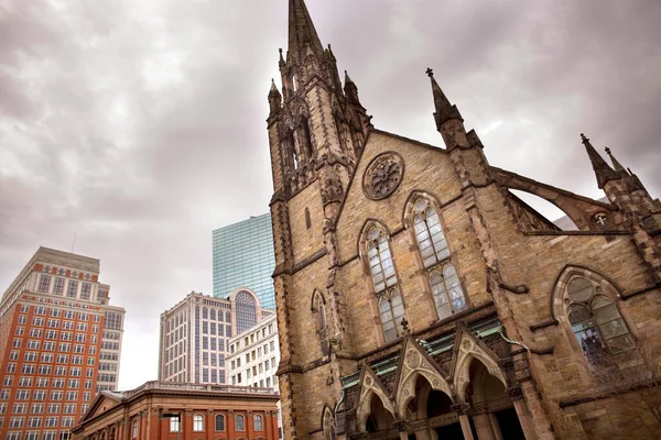 Iglesia Del Pacto Área Bahía Trasera Boston Massachusetts Estados Unidos — Foto de Stock