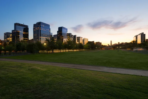 Bâtiments Nueva Las Condes Nouveau Centre Financier Affaires Dans Quartier — Photo