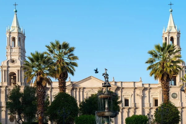 Arequipa Kathedraal Het Centrale Plein Arequipa Peru — Stockfoto