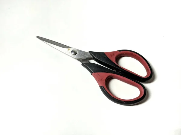 Small Scissors Have Been Used Frequently Paint Peeling — Stock Photo, Image