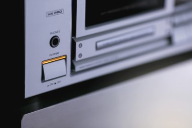 Vintage ses stereo rafa kaset kaset deck alıcı ve s