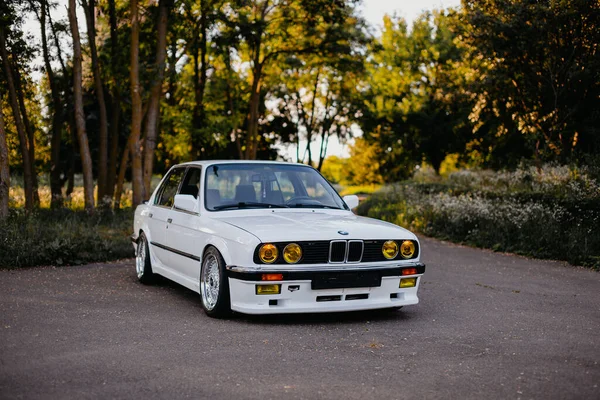 Berlin Germany July 2020 Bmw E30 Outdors Bbs Wheels Tunning — Stock Photo, Image