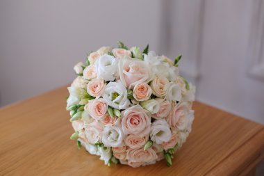 Düğün buketi yakın çekim