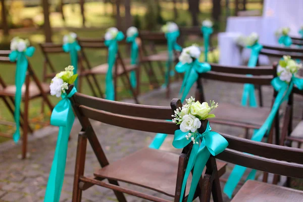 Decoración del pasillo de la boda —  Fotos de Stock