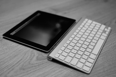 Alüminyum klavye tablet, b&w ile