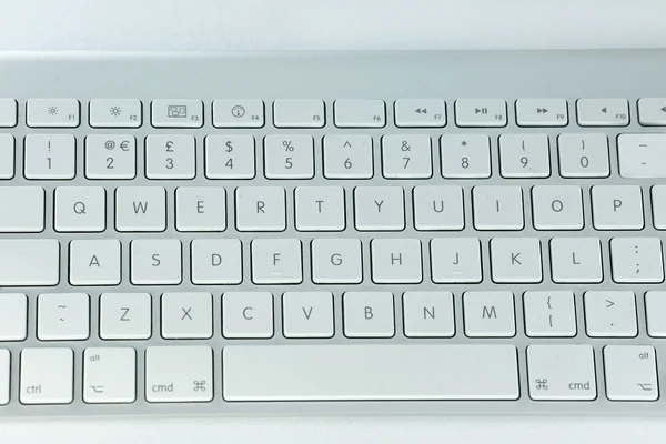 Teclado del ordenador. Aislado sobre fondo blanco — Foto de Stock