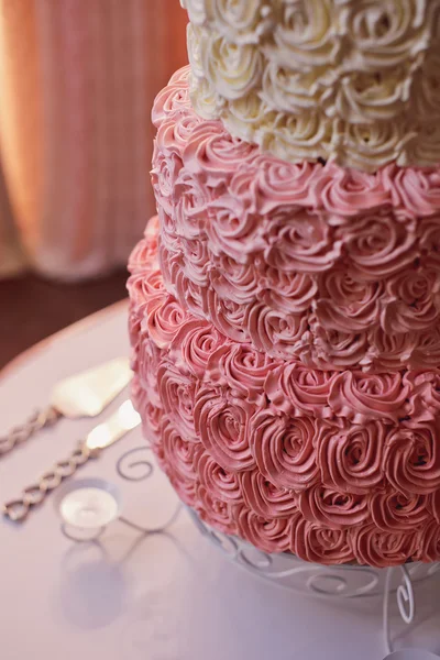 Magnifique gâteau de mariage — Photo