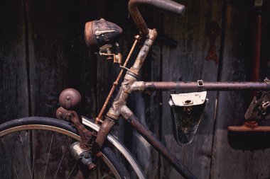 Ayrıntılı bir Vintage Bisiklet açık-ışık