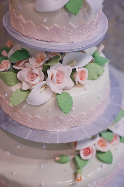 Hermoso pastel de boda —  Fotos de Stock