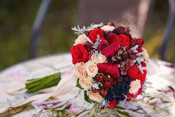 Bouquet de mariage close-up — Photo