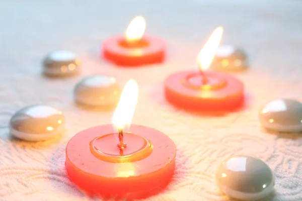 Τρυφερή ρομαντική candlelights — Φωτογραφία Αρχείου