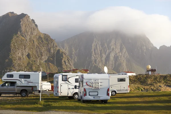 Andenes de camping — Foto de Stock