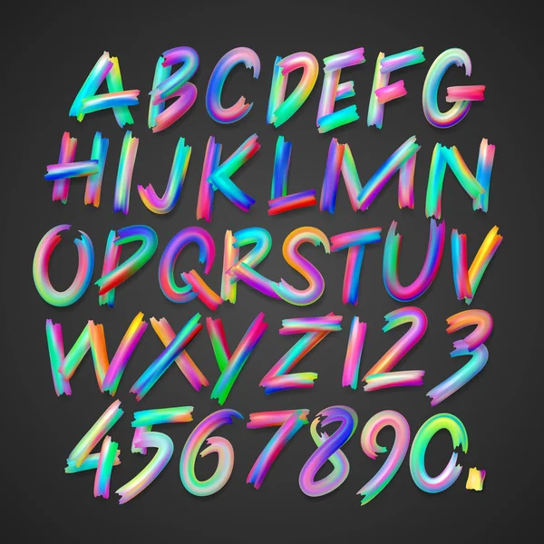 Rainbow font Vector Art Stock Images | Depositphotos