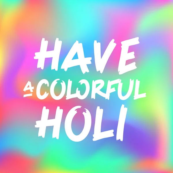 Concept de festival de couleur indienne Happy Holi — Image vectorielle