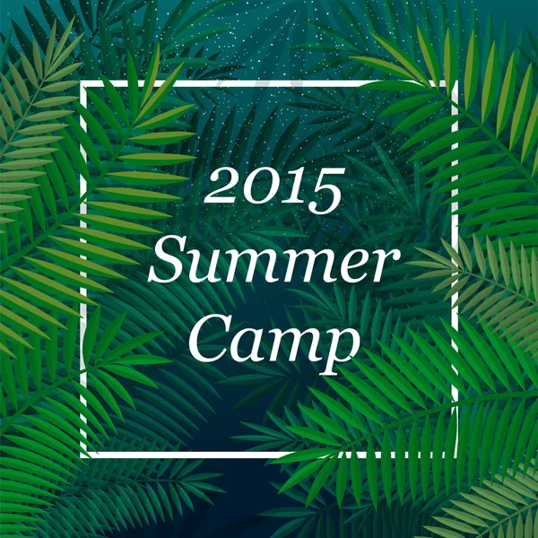 Reizen thema Summer Camp poster — Stockvector