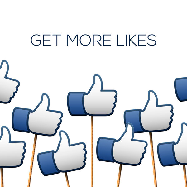 Like thumbs up symbols. Get more likes.