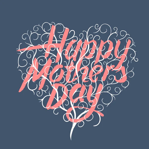 Dzień szczęśliwy matki, wzór karty typograficzne — Wektor stockowy