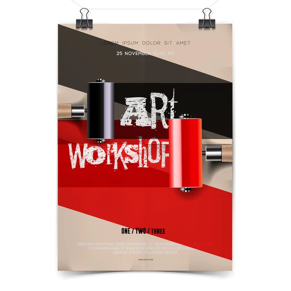 Art workshop mall — Stock vektor