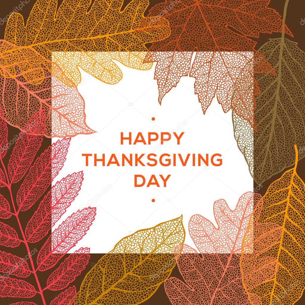 Happy thanksgiving day, autumn holiday background