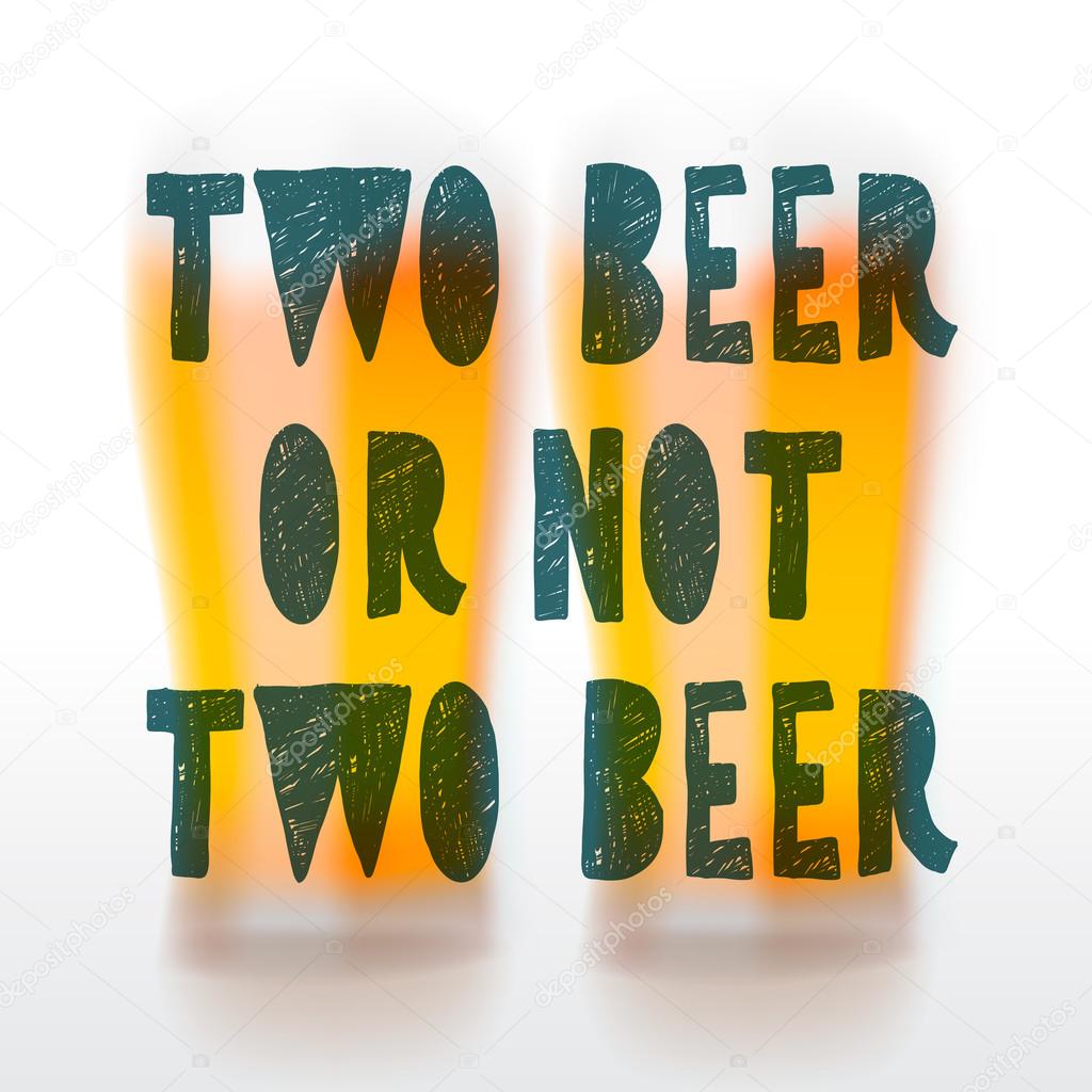 Drink beer poster