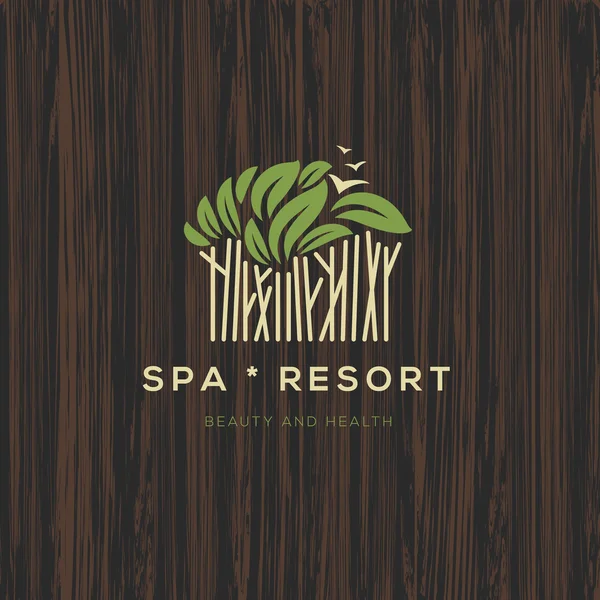 Logotype for spa resort or beauty business — Stock Vector