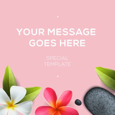 Sağlık ve güzellik şablon, spa konsept