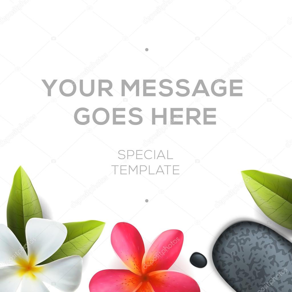 Health and beauty template, spa concept