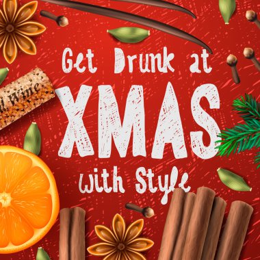 Noel içki şarap mulled