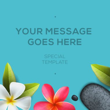 Sağlık ve güzellik şablon, spa konsept