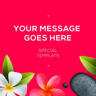 Sağlık ve güzellik şablon, spa konsept