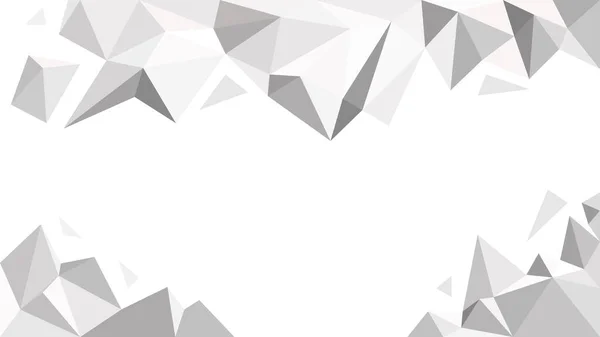 Abstrait Bas Fond Gabarit Poly Blanc Polygone Géométrique Triangle Design — Image vectorielle