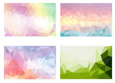 Aşk konseptini düşük poli konsept şablon arka plan vektörü, üçgen geometrik tasarım modern origami, soyut mavi beyaz çokgen dokusu, vektör sanatı ve illüstrasyon