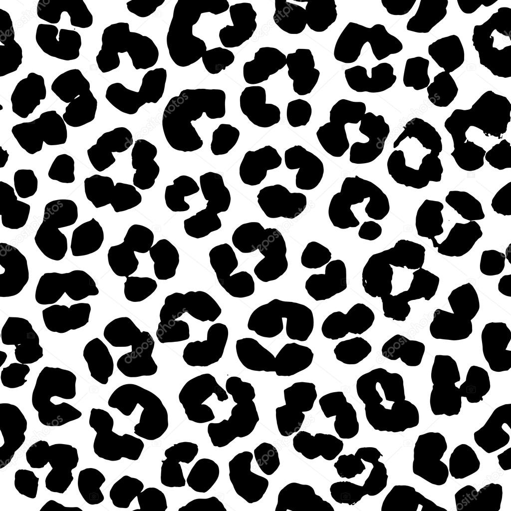 Black And White Cheetah Print Vector