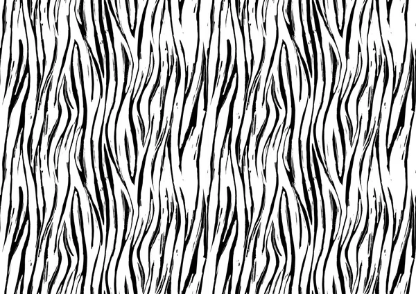 Zebra stampa senza soluzione di continuità modello di sfondo. Bianco e nero — Vettoriale Stock