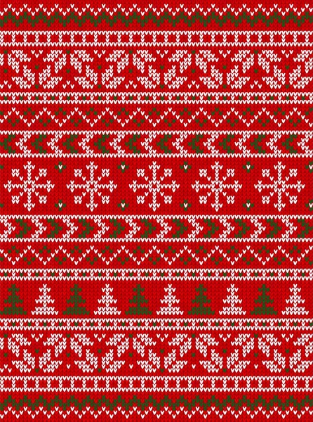 Brzydki Sweter Świąteczny Kartka Świąteczna Boże Narodzenie Mas Szczęśliwego Nowego — Wektor stockowy
