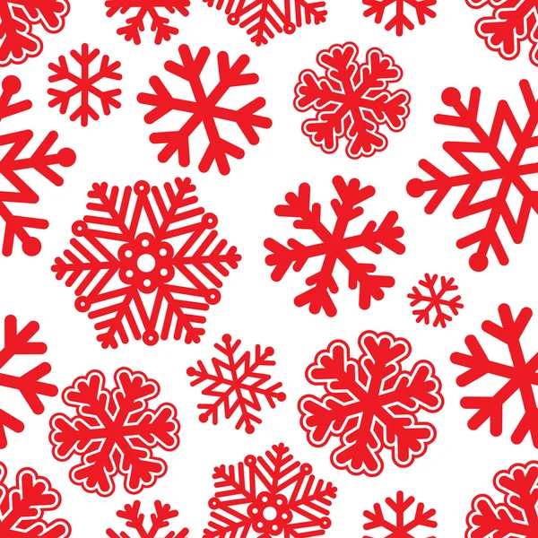 Festive Christmas and New Year seamless snoflakes pattern — Stock Vector