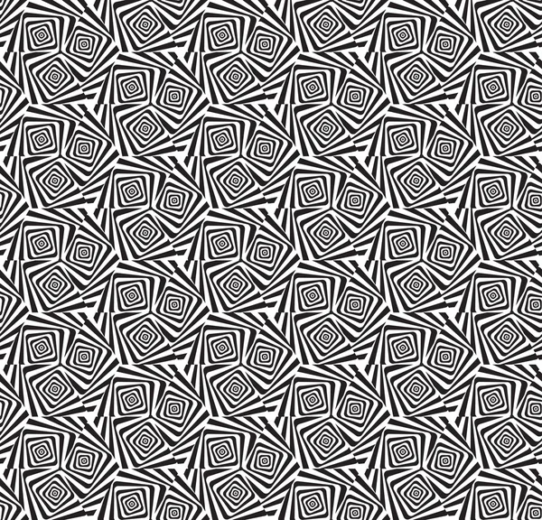 Modèle géométrique sans couture texturé abstrait noir et blanc . — Image vectorielle