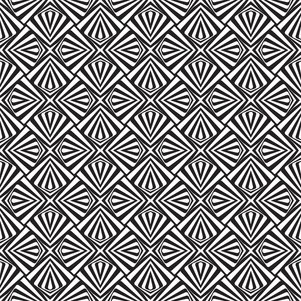 抽象的黑色和白色纹理无缝的几何图案. — 图库矢量图片